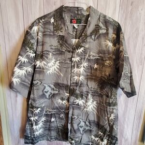 ALI ' I FSSHIONS SZ XXL. MENS SHORT SLEEVE HAWAIIN PRINT